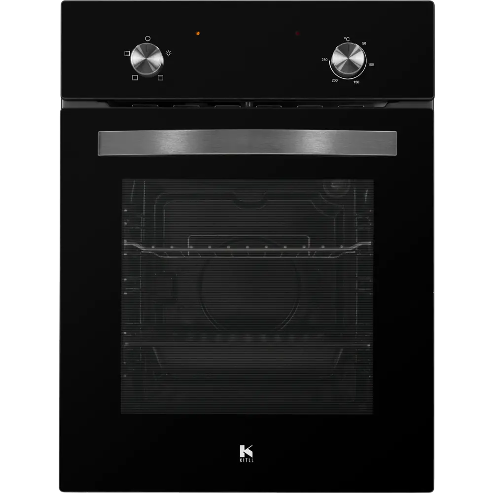 Электрический духовой шкаф Kitll KOB 4501 BLACK 45x59.5x58 см цвет чёрный STLM-2113476 - Вид №1
