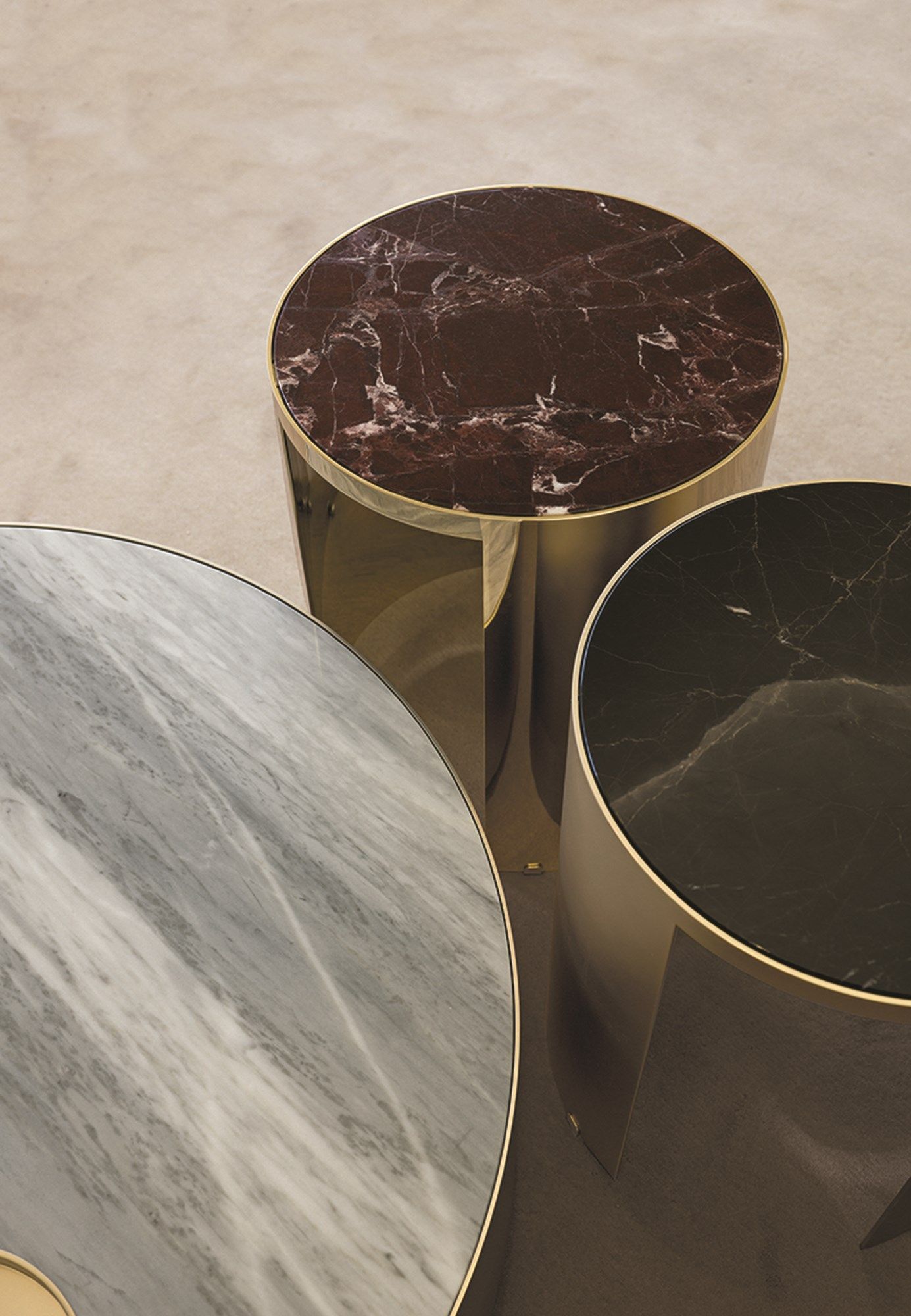 Высокий мраморный журнальный столик Longhi Loveluxe ARCH-00134126