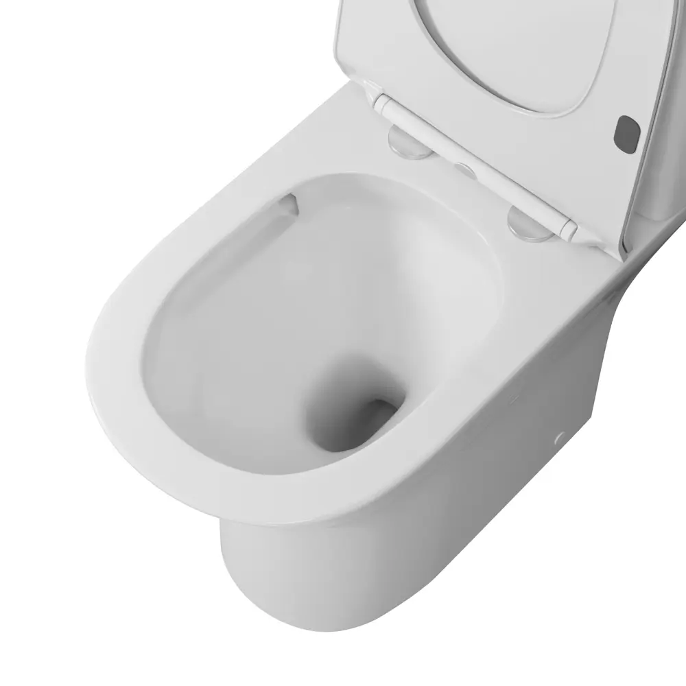 Унитаз-компакт Cezar безободковый сиденье с микролифтом двойной смыв цвет Santreyd GR STLM-2195765 - Вид №1