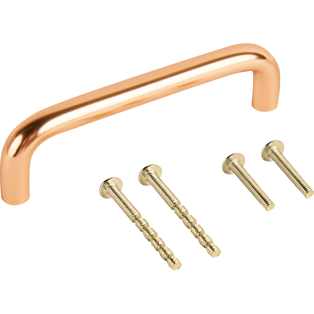 86899810 Ручка-скоба мебельная Inutilis ЦАМ 96 мм цвет розовое золото STLM-1009264 PALLADIUM  - Вид №2