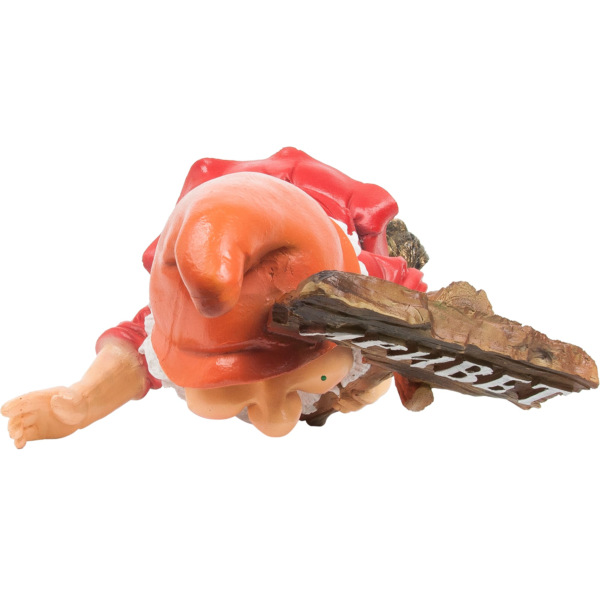 82563161 Фигура садовая Гном с табличкой «Привет» с петухом 61 см Santreyd  - Вид №2