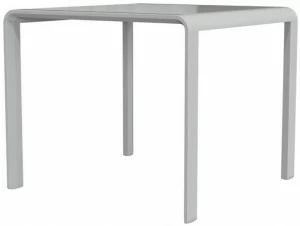 JANUS et Cie Квадратный садовый столик из алюминия и стекла Zephyr