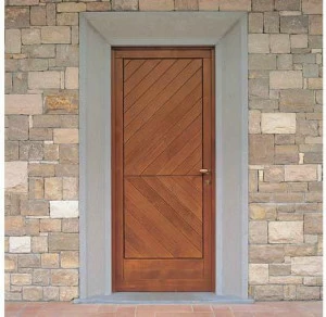 CARMINATI SERRAMENTI Дверь входная из ели для улицы Porte e portoni d'ingresso in legno