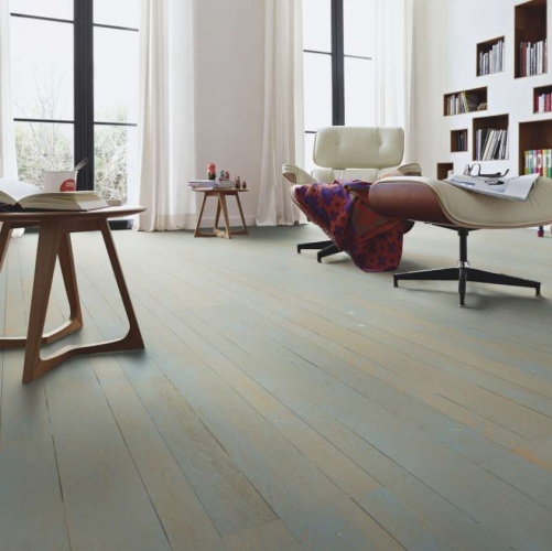 Паркетная доска Meister PС 400 Style Фьордово-синий 8268 Дуб Рустик с брашью (Текстурированная) 2400х255 мм 2300200061 - Вид №9