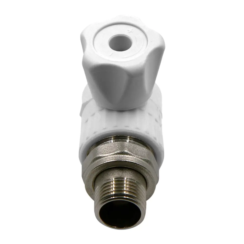 Кран для радиатора угловой Ростерм 1/2"x20 мм НР полипропилен 82184912 STLM-2025336  - Вид №2