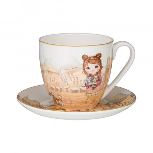 415-2199 Посуда фарфоровая Чайная пара"FASHION PRINCESS" 430 мл Lefard