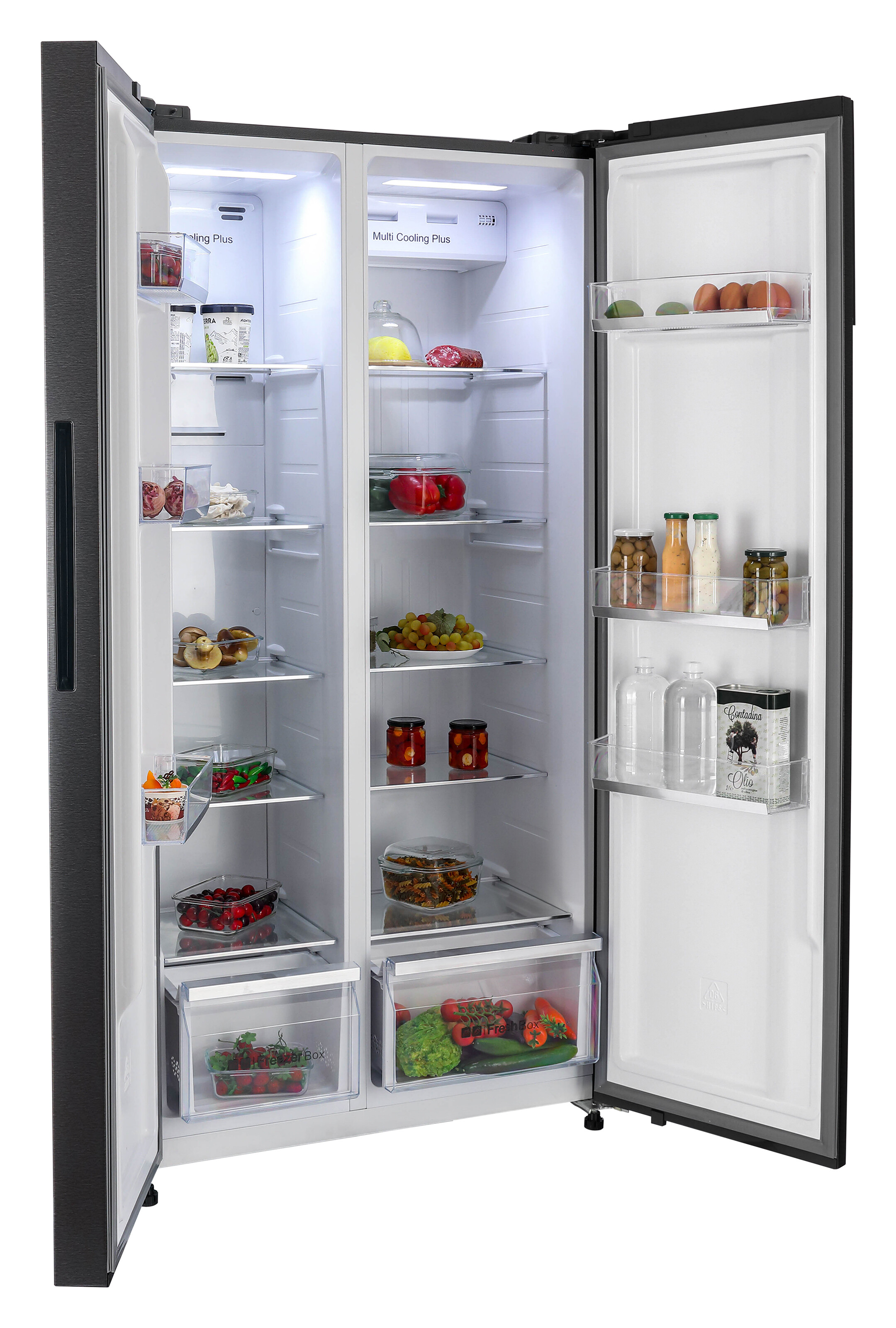 9069204 Холодильник Side by Side   Nordfrost RFS 525DX NFXd серый STDN-0012353 - Вид №2