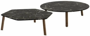 Tacchini Шестиугольный мраморный журнальный столик