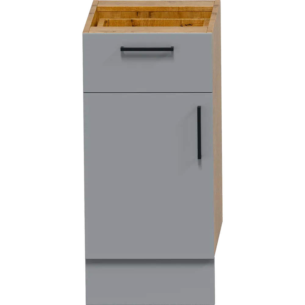 Шкаф напольный Лайм 40x86x56 см ЛДСП цвет серый 86584171 STLM-2141141 Santreyd - Вид №3