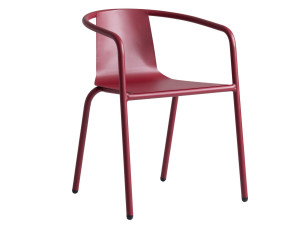 Алюминиевый штабелируемый стул с подлокотниками