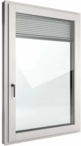 FINSTRAL Распашное окно с терморазрывом из дерева с двойным остеклением Fin-ligna