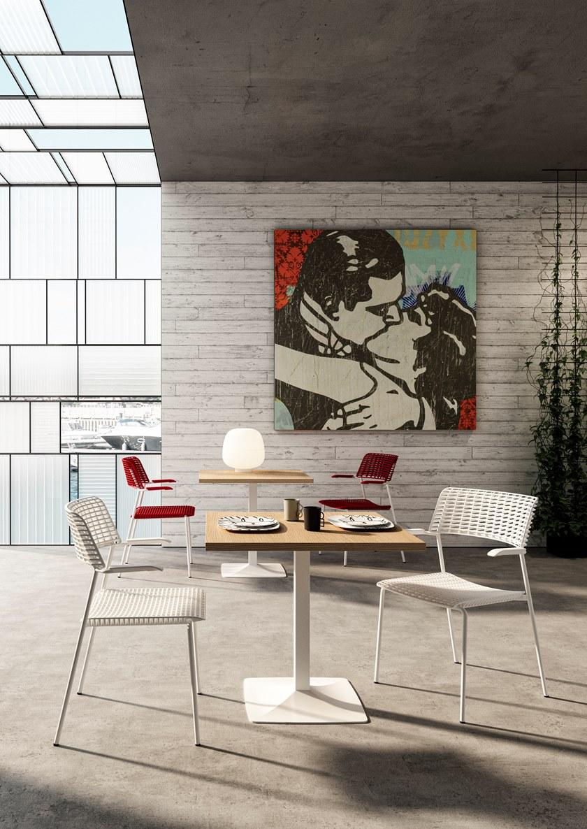 Quadrifoglio Стул из полипропилена штабелируемый с подлокотниками sun-id-1368316 - Вид №1