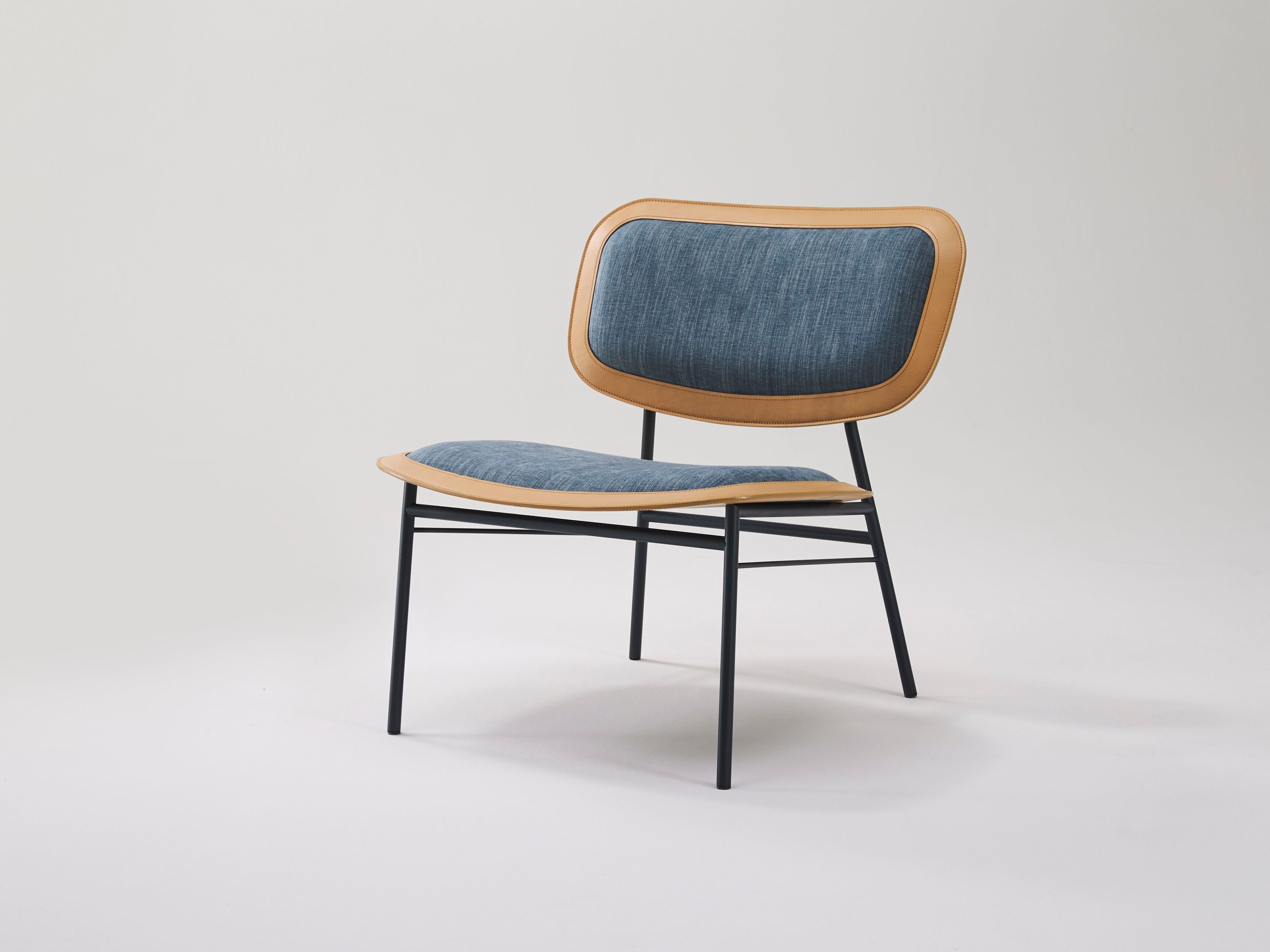 Тканевое кресло с кожаными деталями Casa Covre Винтаж ARCH-00122958