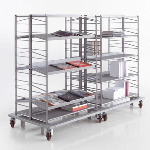 Caimi Brevetti Открытый отдельно стоящий офисный книжный шкаф из металла Socrate sun-id-1382510 - Вид №2