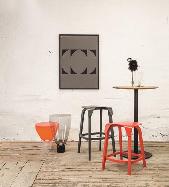 TON Низкий табурет из массива дерева с подставкой для ног Leaf sun-id-1374134 - Вид №4