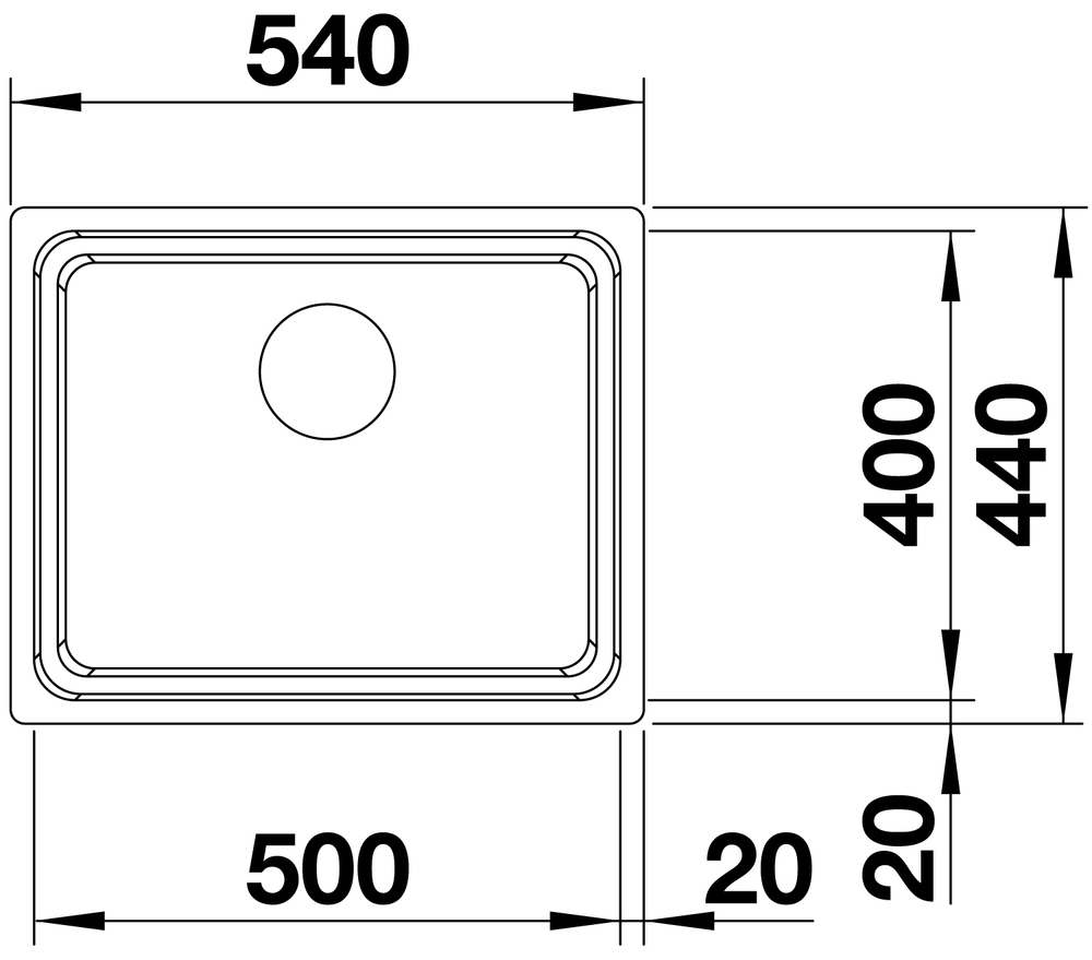 521840 Кухонная мойка Blanco Etagon 500-IF  Blanco Etagon - Вид №11