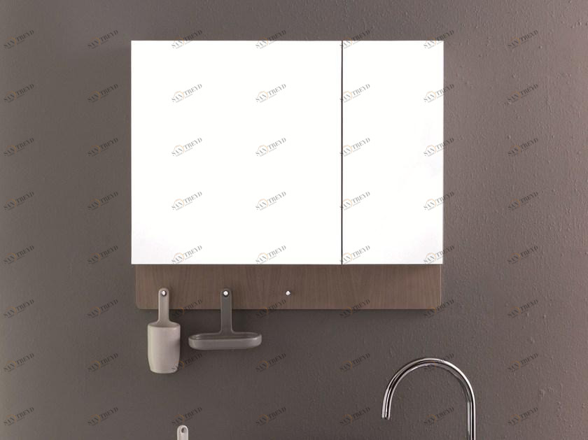 Olympia Ceramica Зеркало с контейнером для ванной Ukiyo-e Scuk