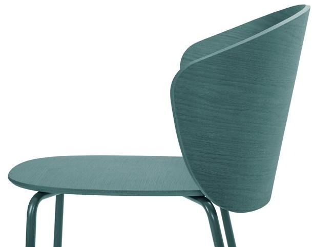 True Design Штабелируемый стул из стали и дерева Not wood Nt 1004 - Вид №5