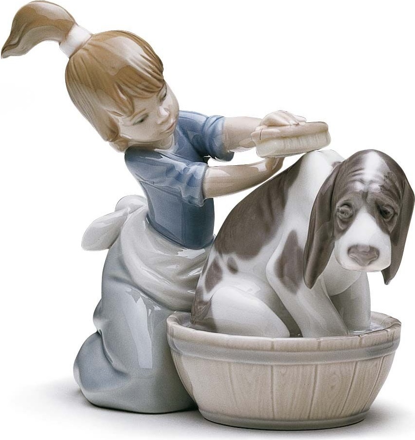 10668967 LLADRO Фигурка Lladro "Купание" 14x12см Фарфор Lladró 