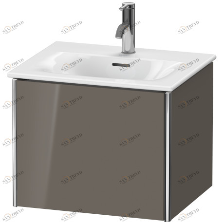 XS422108989 Тумбочка подвесная XSquare #XS4221 510 x 418 мм Фланелево-серый глянцевый лак Duravit