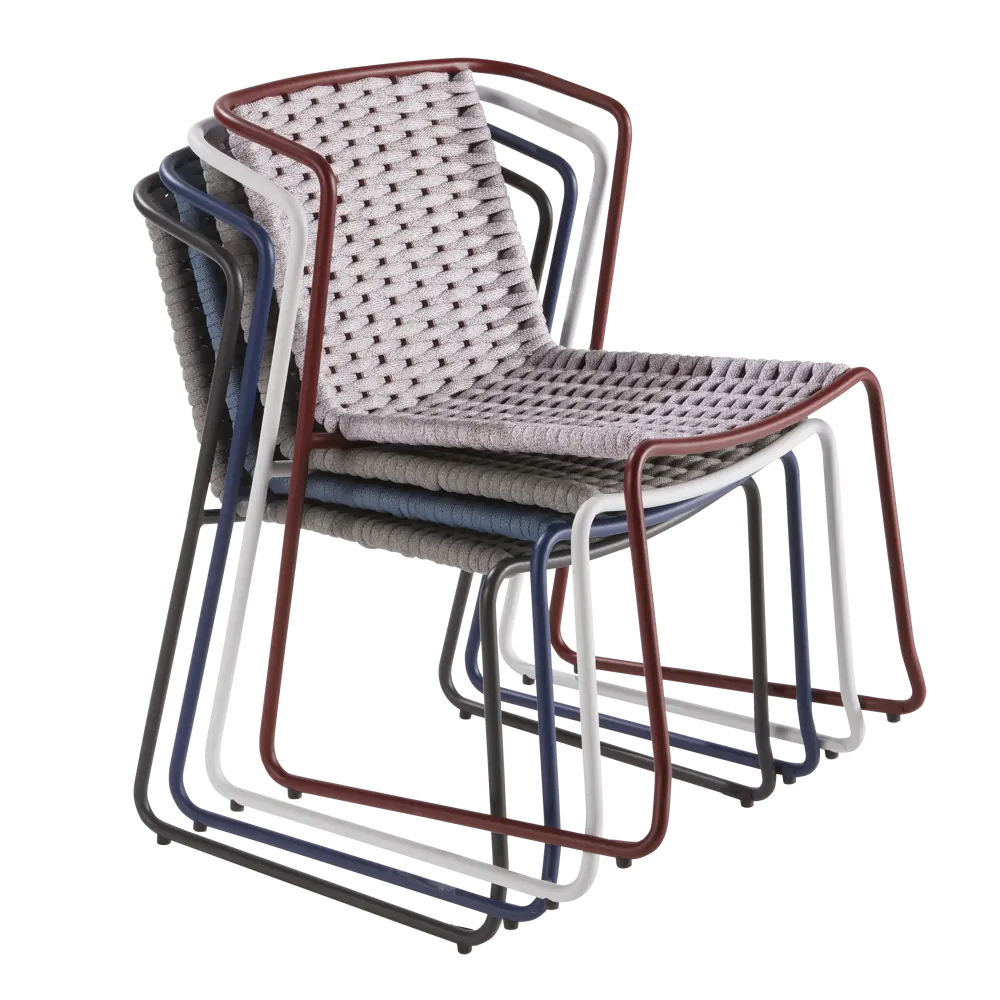 Стул Naterial Livia 63.5x80.5x58 см алюминий/текстиль цвет темно-серый 83984530 STLM-2009281  - Вид №11