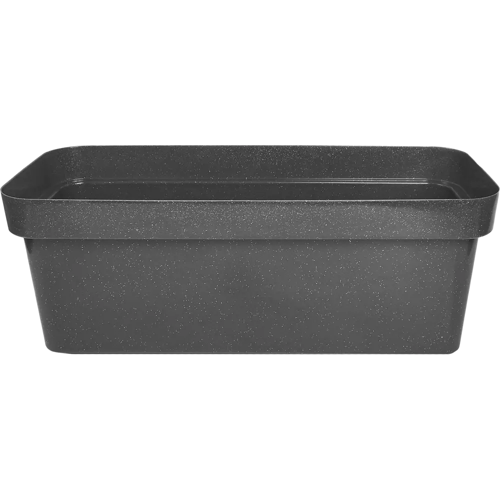 Ящик балконный Эко 40x17x15 см v7 л пластик черный гранит 85337288 STLM-2064831 Santreyd