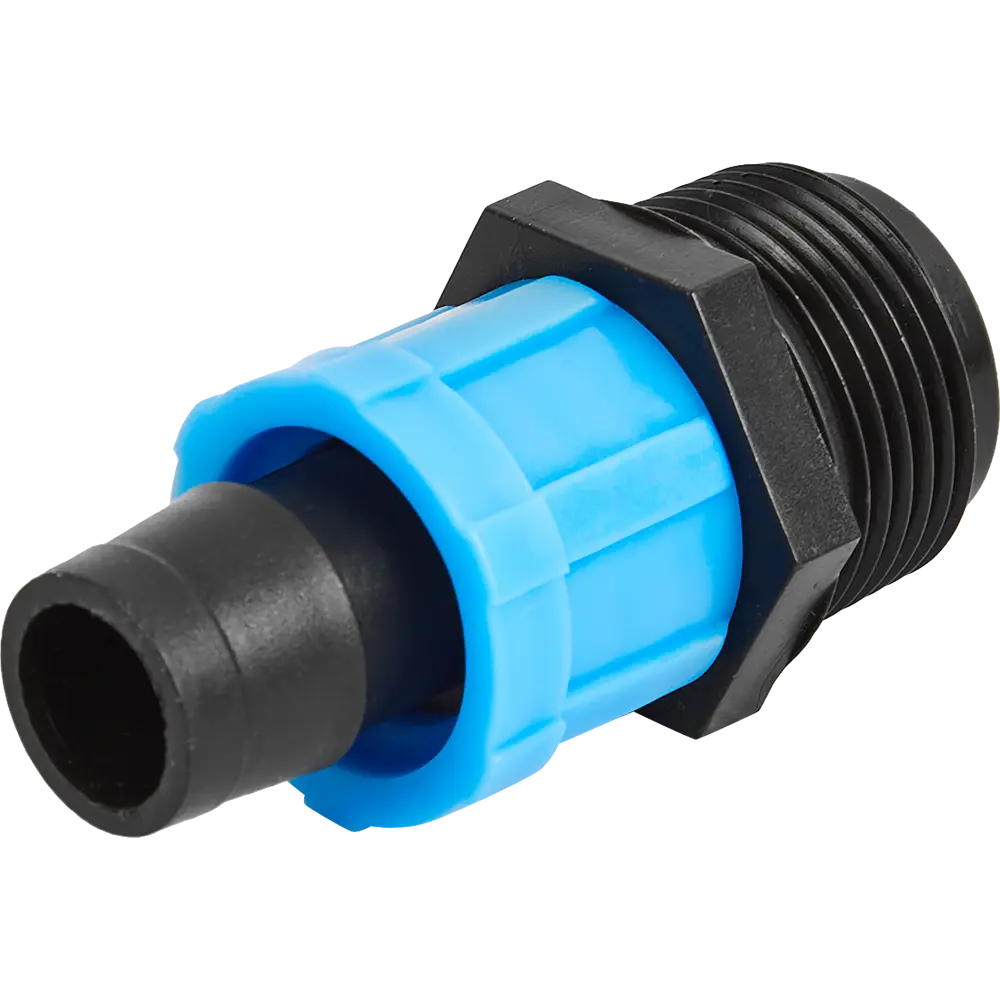 Адаптер BOUTTE для подключения капельной ленты 16 мм с резьбой 3/4" 87270990 STLM-0956558 - Вид №1