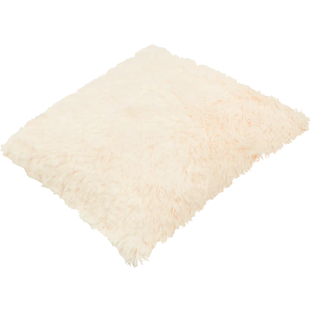 Подушка Искусственный мех 40x40 см цвет айвори Eclair STLM-2024833 - Вид №1