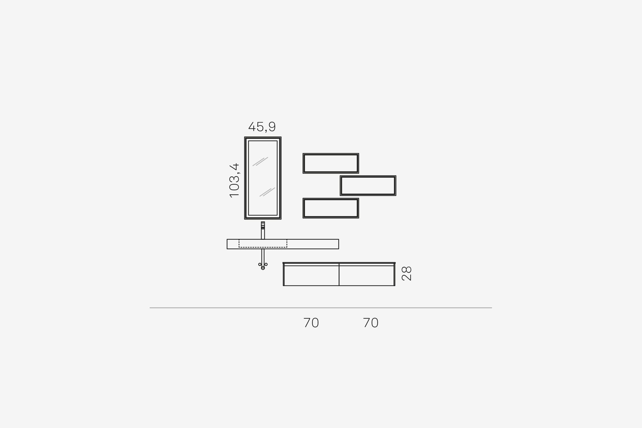 Комплект мебели 42 Arcom E.gò nodo step STARC97 - Вид №2