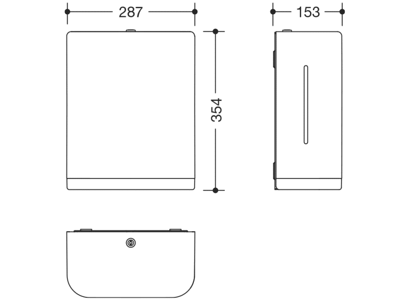 477.06B60198 диспенсер для бумажных полотенец HEWI Neuheiten SAN  - Вид №5