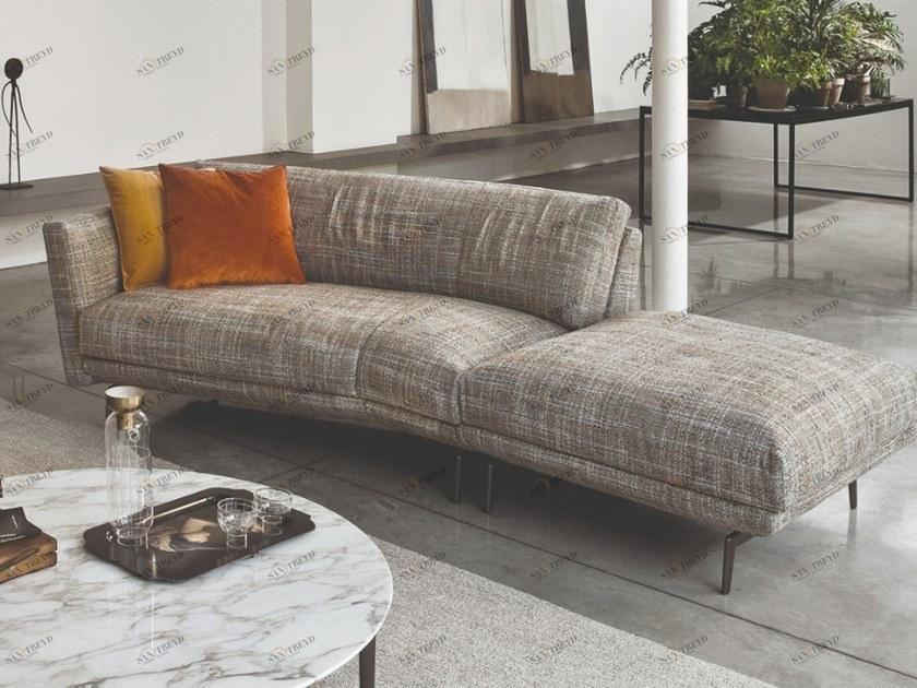 CTS SALOTTI Изогнутый диван из ткани Urban sun-id-1499334