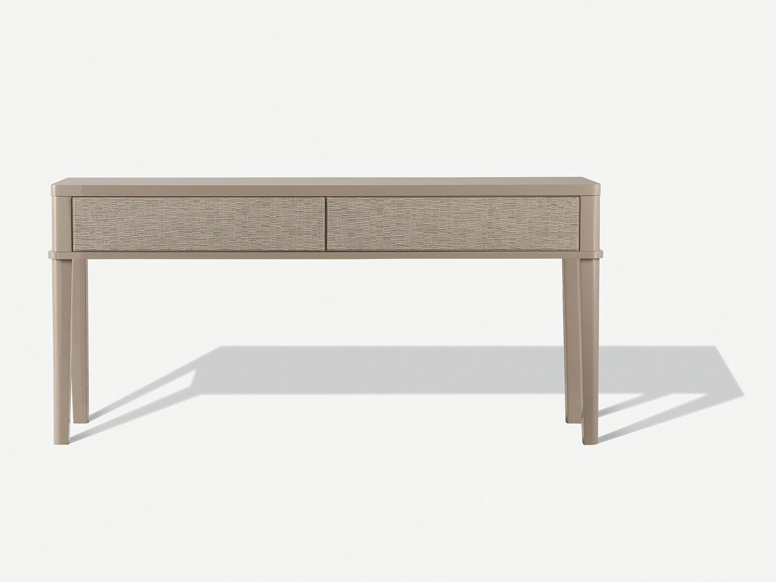 Деревянная и кожаная консоль с металлическим декором OASIS KATHLEEN ARCH-00090270 - Вид №1