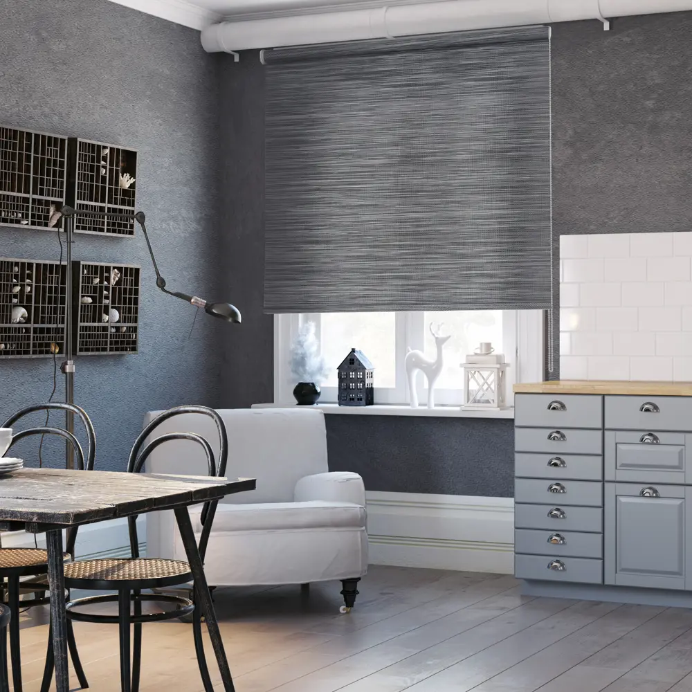 Штора рулонная Loft 140x175 см, цвет угольный 82404889 STLM-2120916 ЭСКАР - Вид №4