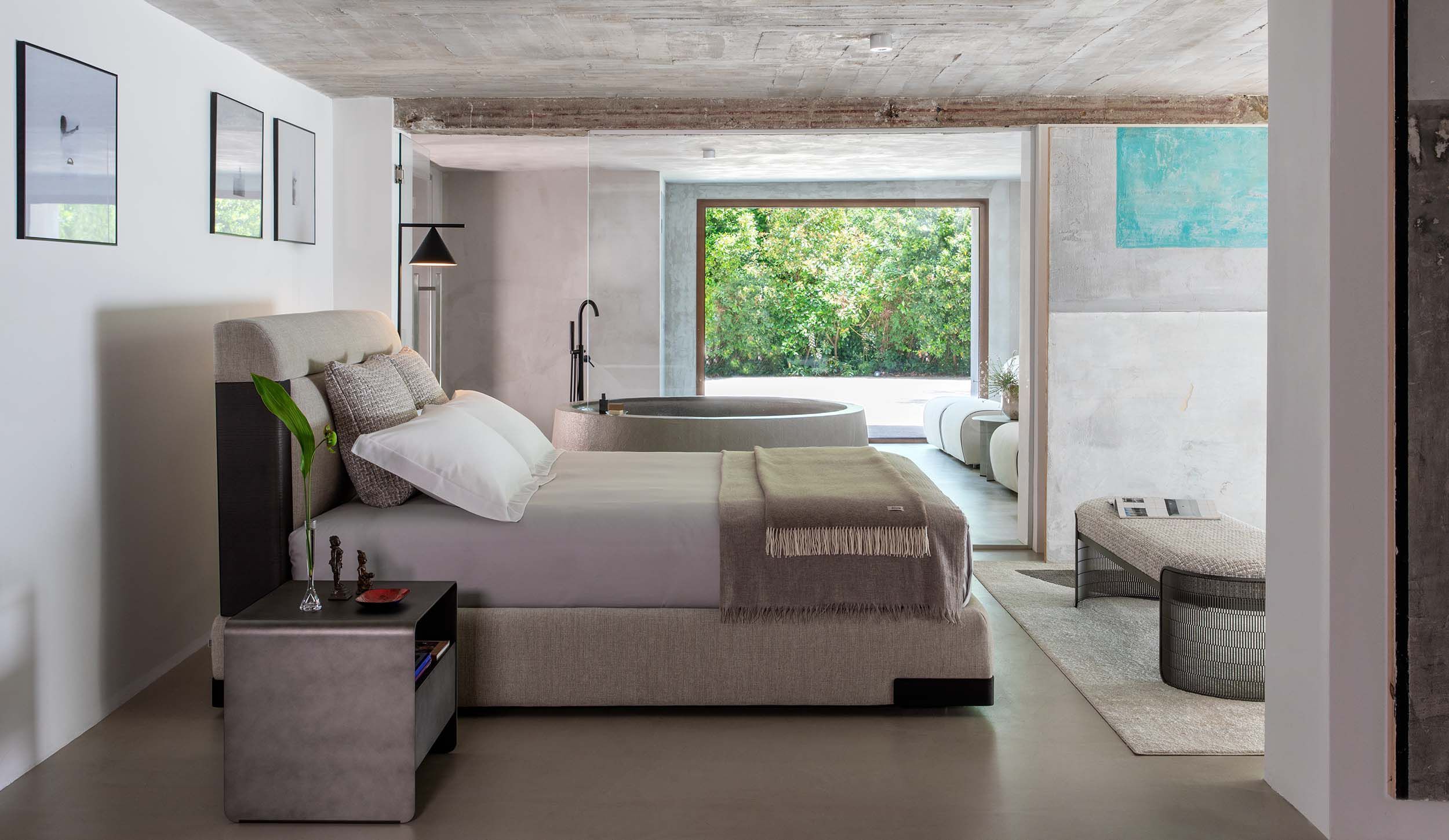 Двуспальная кровать с мягкой подкладкой Flou ELIA ARCH-00043087 - Вид №11