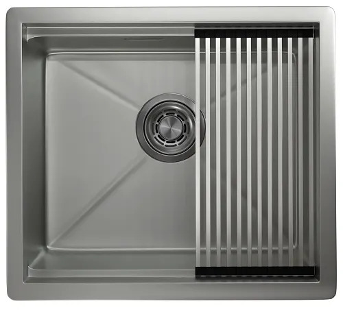 KS-5045U, СТАЛЬ МАТОВАЯ , стальная кухонная мойка KITCHEN SPACE