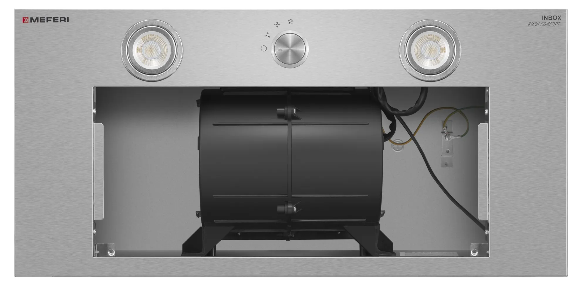 9270652 Вытяжка полновстраиваемая Meferi INBOX60IX PUSH COMFORT серебристый STDN-0072263 - Вид №5