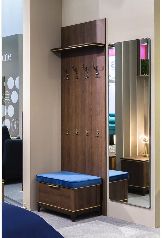 2458 Панель с вешалкой Модерн Дуб Гладстоун R-HOME 4009283H_Гладстоун - Вид №1