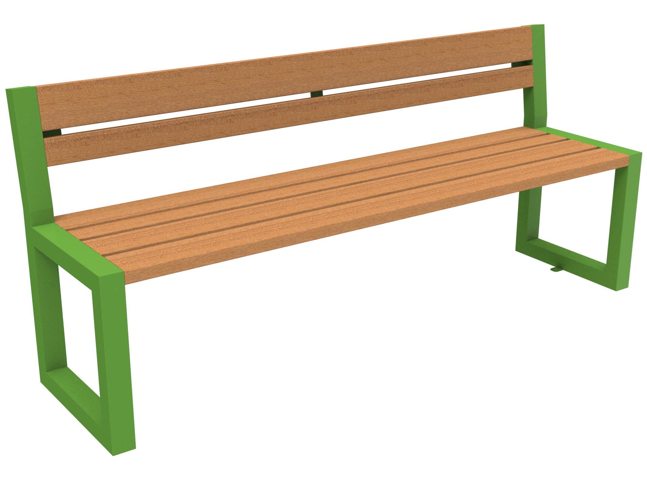 Скамья из окуме со спинкой Lazzari ритм ARCH-00140158 - Вид №28