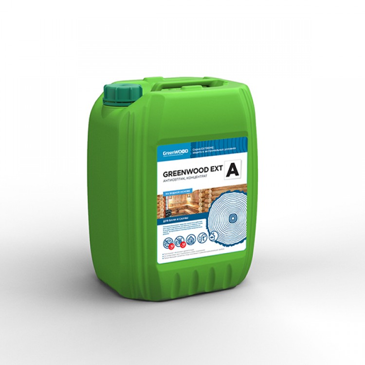 GWE-AS/20 GreenLAB GREENWOOD EXT A Готовый раствор, 20 л, АНТИСЕПТИК, ГРУНТОВКА 