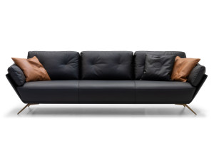 3-местный кожаный диван