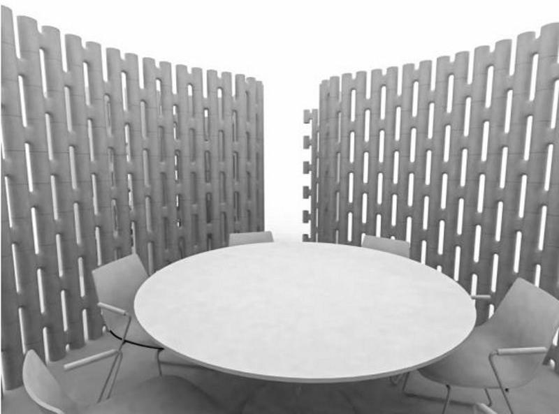 Movisi Отдельностоящая офисная перегородка из полипропилена sun-id-1514124 - Вид №14