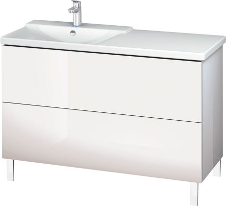 LC660306969 Тумбочка напольная L-Cube #LC6603 1220 x 481 мм Орех брашированный (натуральный шпон) Duravit - Вид №1