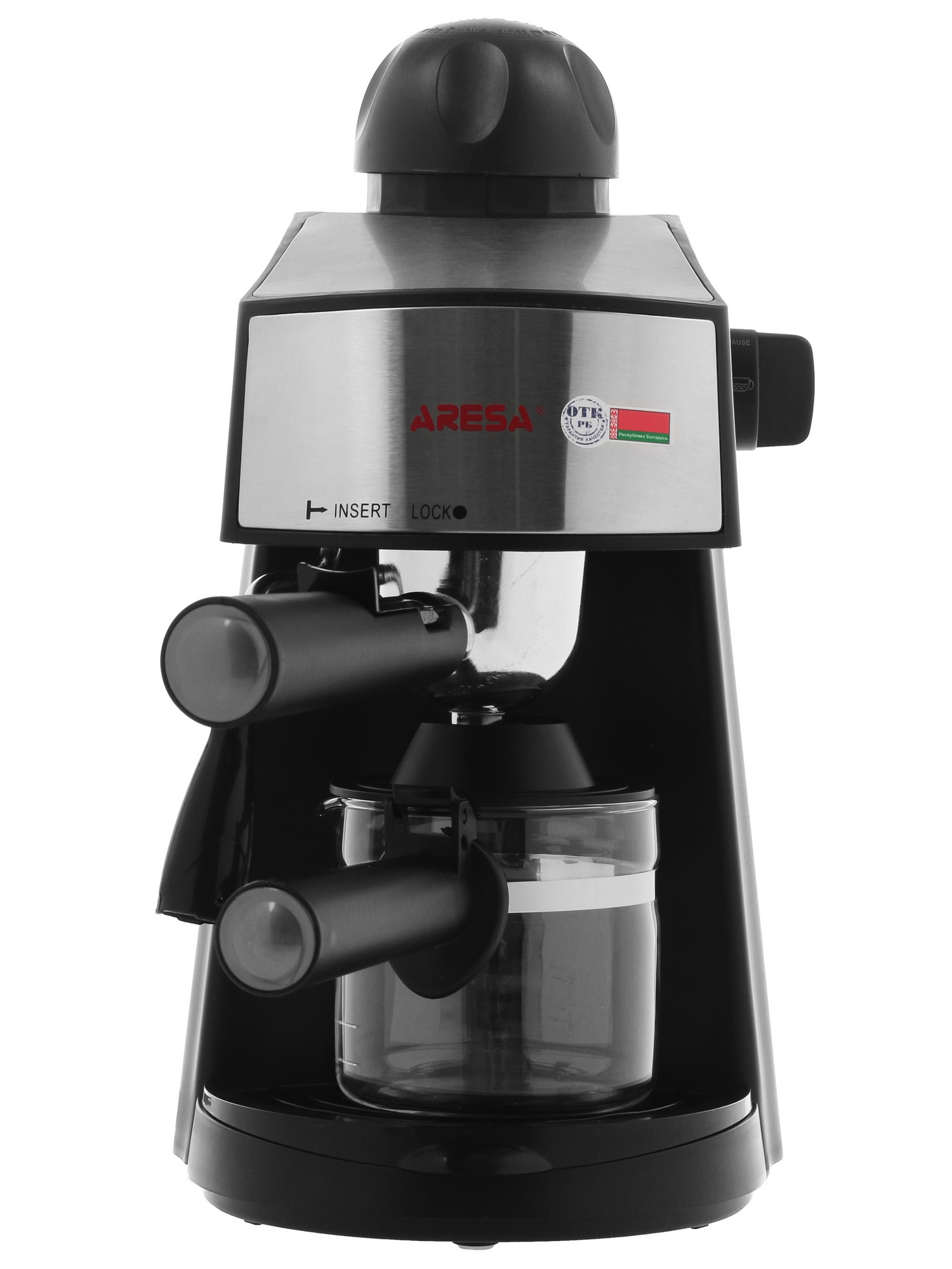 1085143 Кофеварка рожковая Aresa AR-1601 черный STDN-0093429 - Вид №1