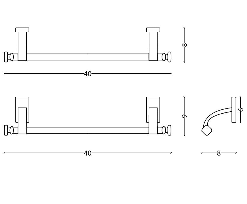 Металлический держатель для полотенец Park Avenue Westin ARCH-00133782 - Вид №2
