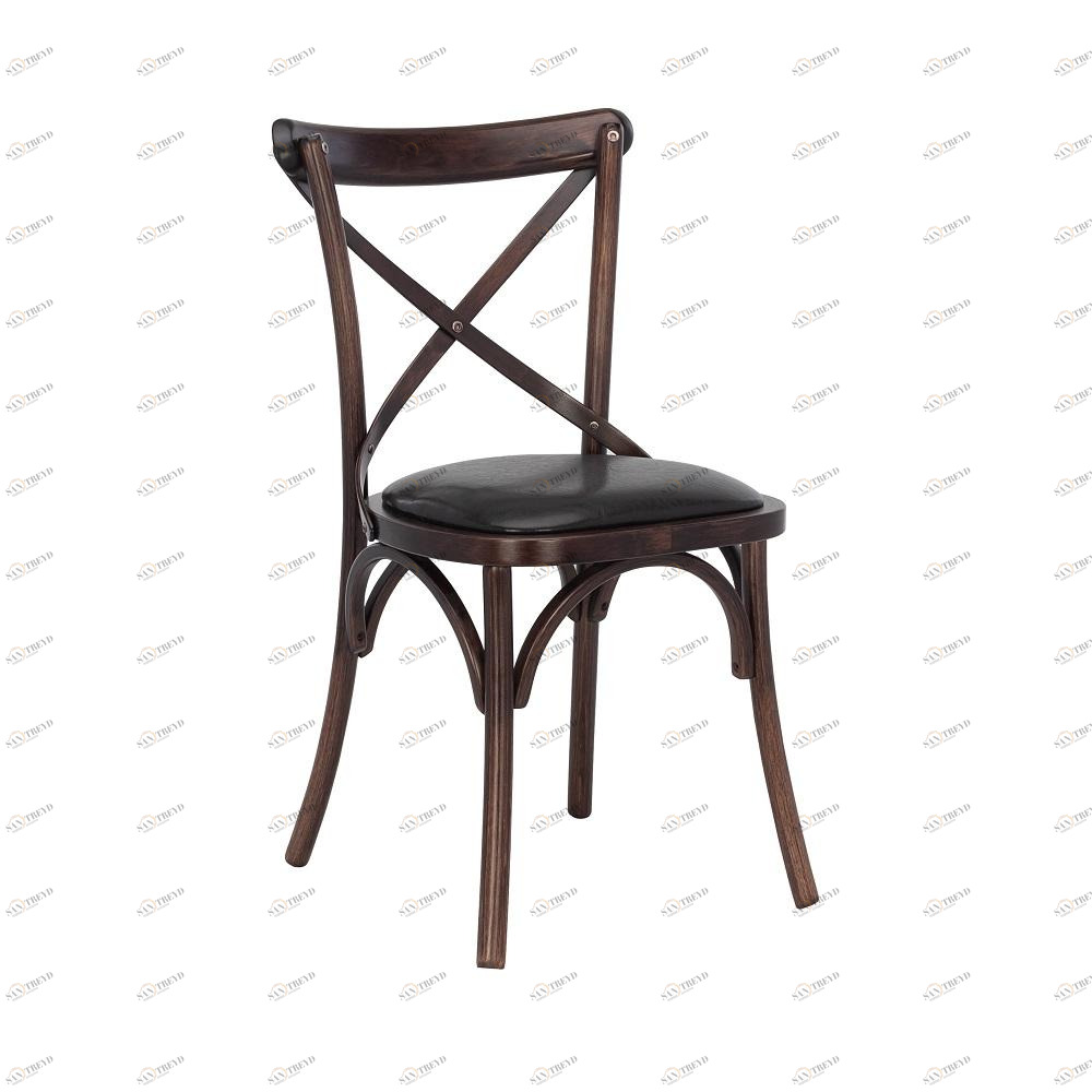 Стул мягкий с деревянной спинкой темный орех Leset "Грид" IMPEX  00-3967299 Коричневый 