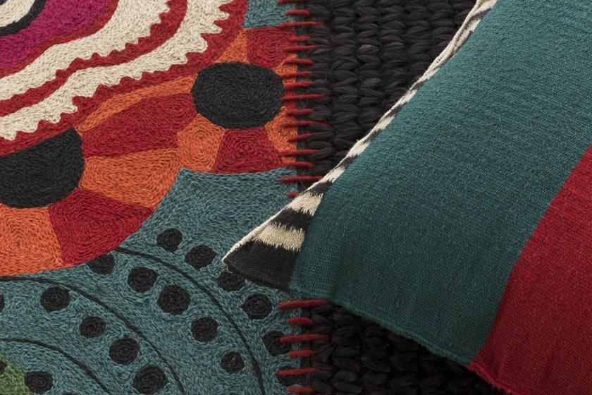 GAN Квадратная подушка из шерсти Rustic chic sun-id-1457203 - Вид №3