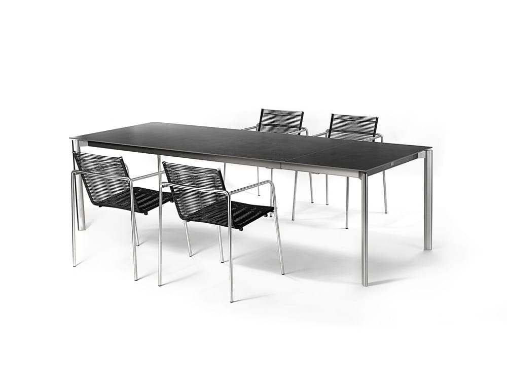 Веревочный штабелируемый садовый стул с подлокотниками FISCHER MÖBEL Taku ARCH-00015280 - Вид №2