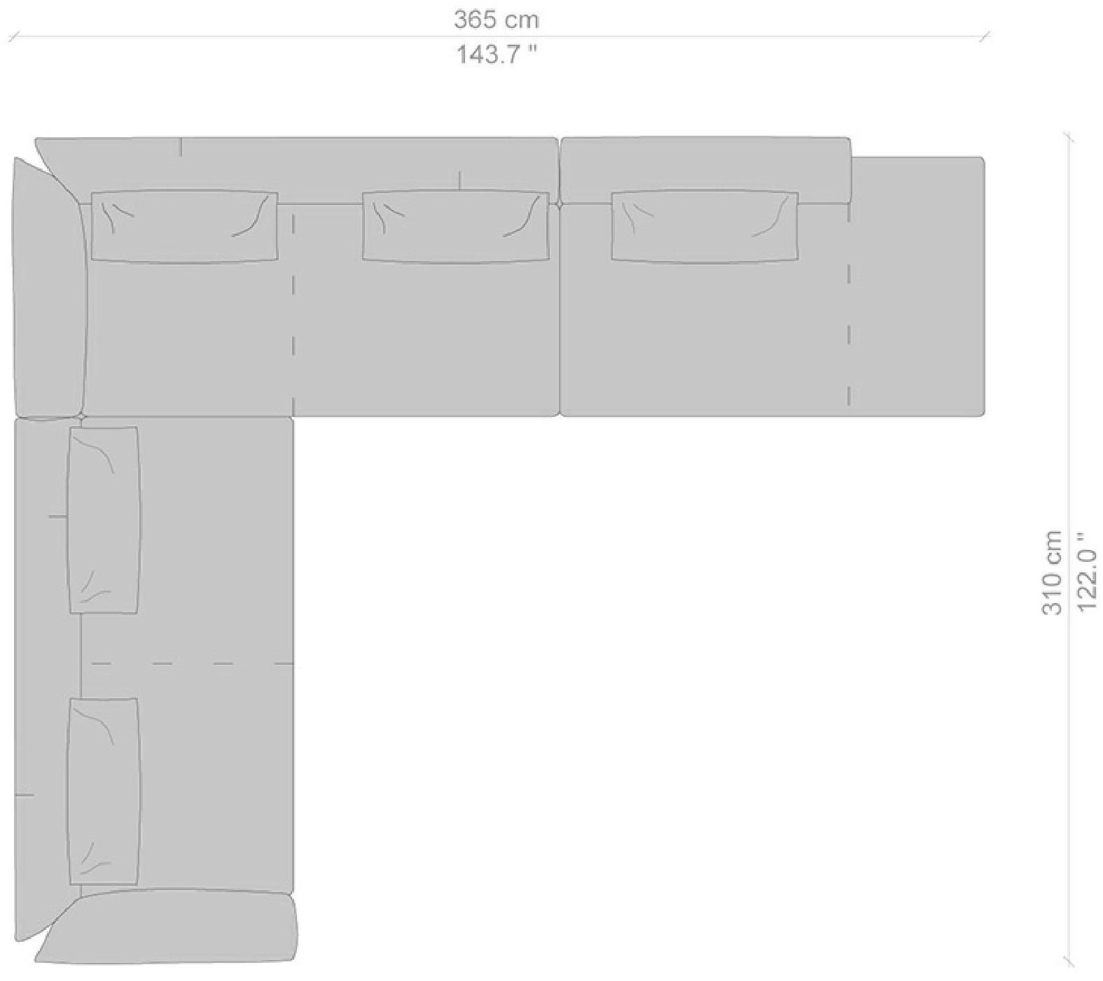 Cassina Модульный модульный диван со съемным чехлом Sengu sun-id-1463927 - Вид №15