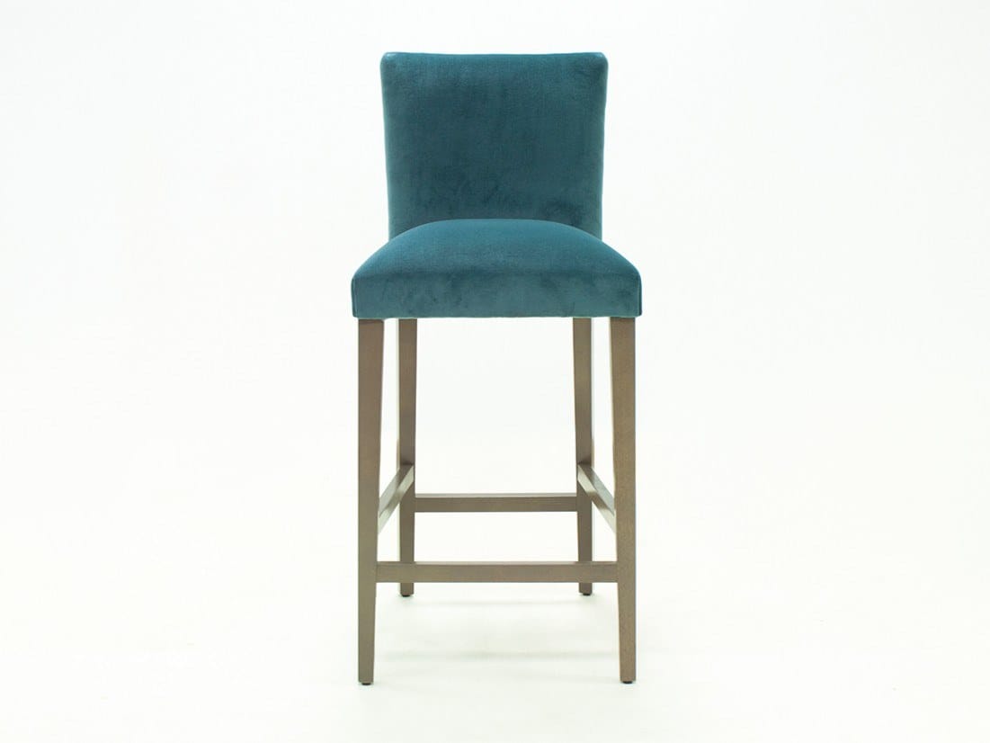 Высокий стул велюра с подставкой для ног со спинкой CREARTE COLLECTIONS Луксор ARCH-00056455 - Вид №2