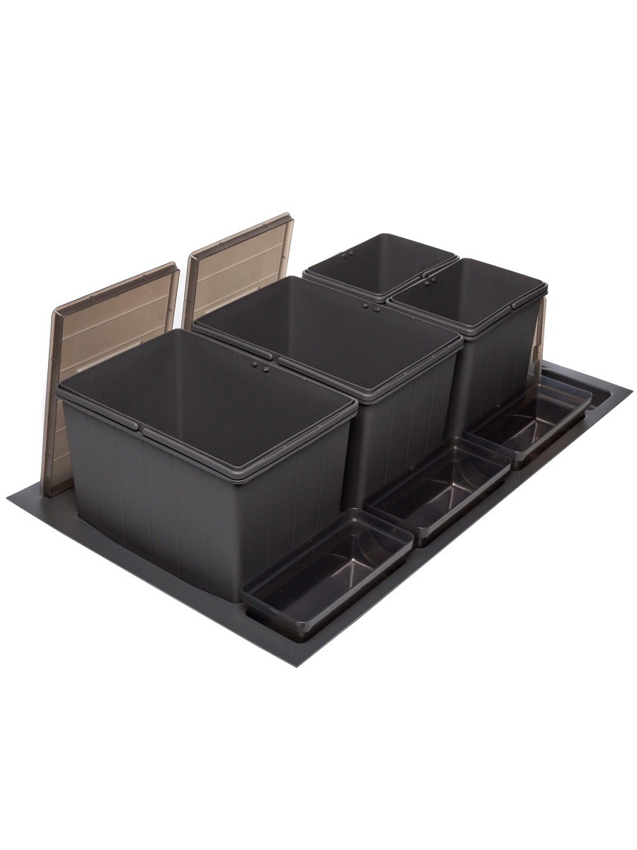 Система сортировки мусора Omega 900/36/4 Anthracite NAVAKO 10263 - Вид №2